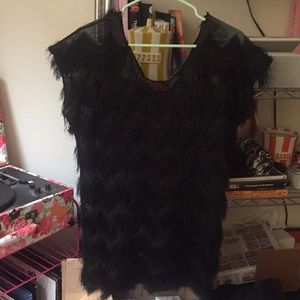 Nasty gal off shoulder flapper dress